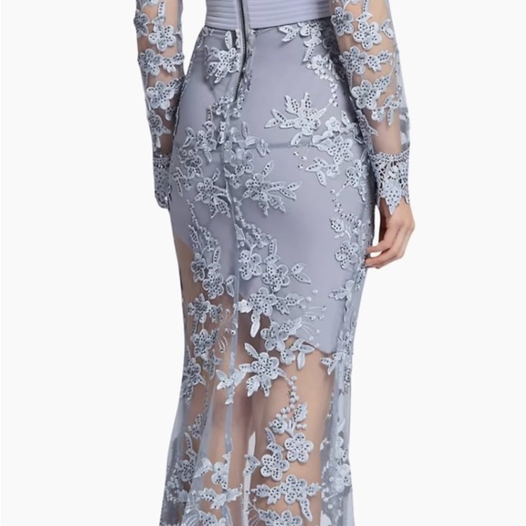 ZHIVAGO SIGNATURE FLORAL LACE POISON GOWN - Picture 4 of 4